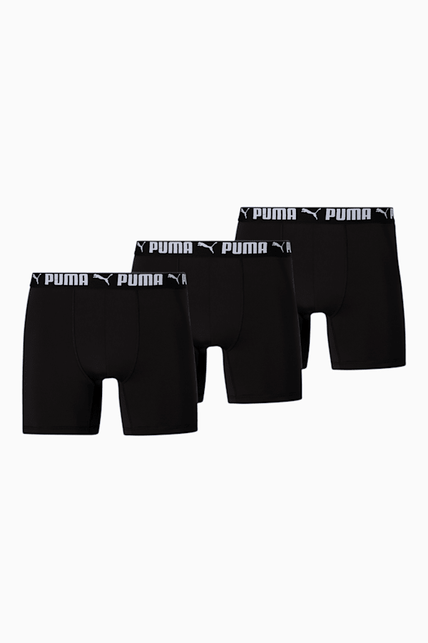 Athletic Men's Boxer Briefs [3 Pack], BLACK / WHITE, extralarge